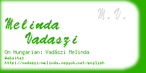 melinda vadaszi business card